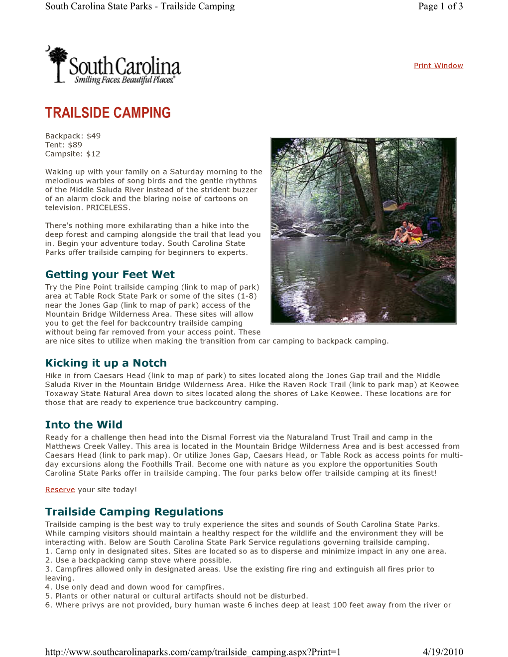 Trailside Camping Page 1 of 3