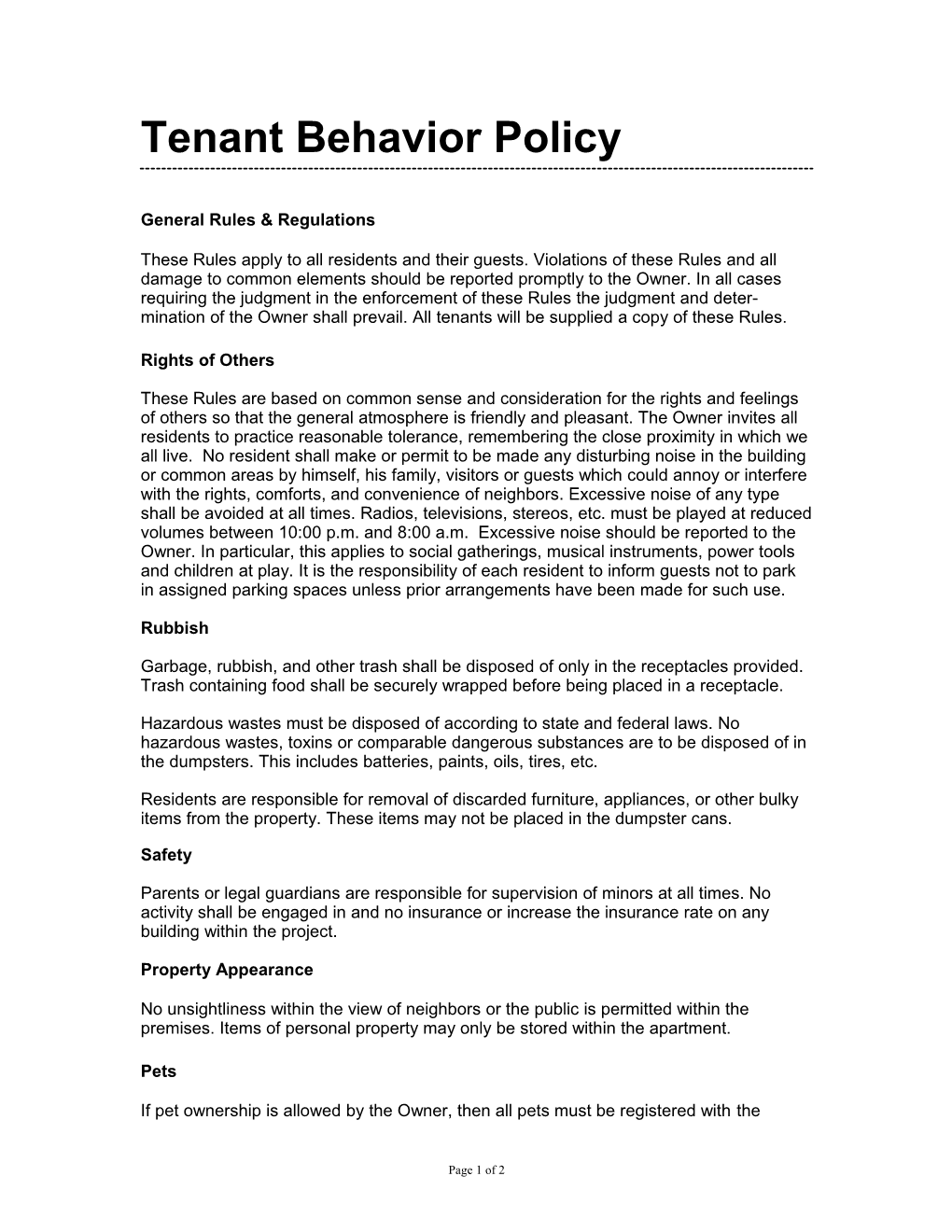 PK110 3 Tenant Behavior.Indd