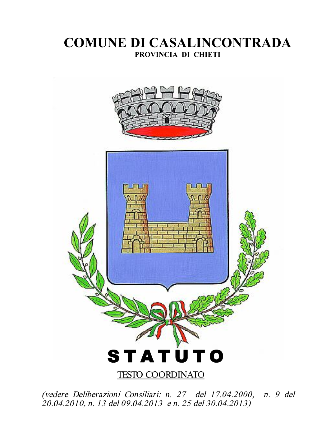 Comune Di Casalincontrada Provincia Di Chieti