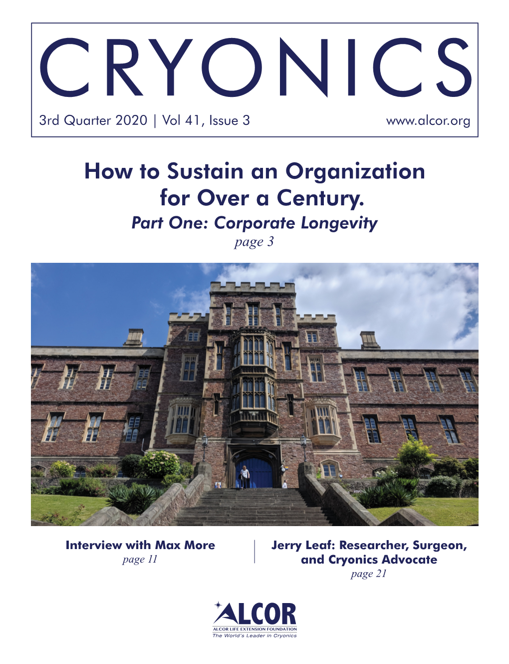 CRYONICS 3Rd Quarter 2020 | Vol 41, Issue 3