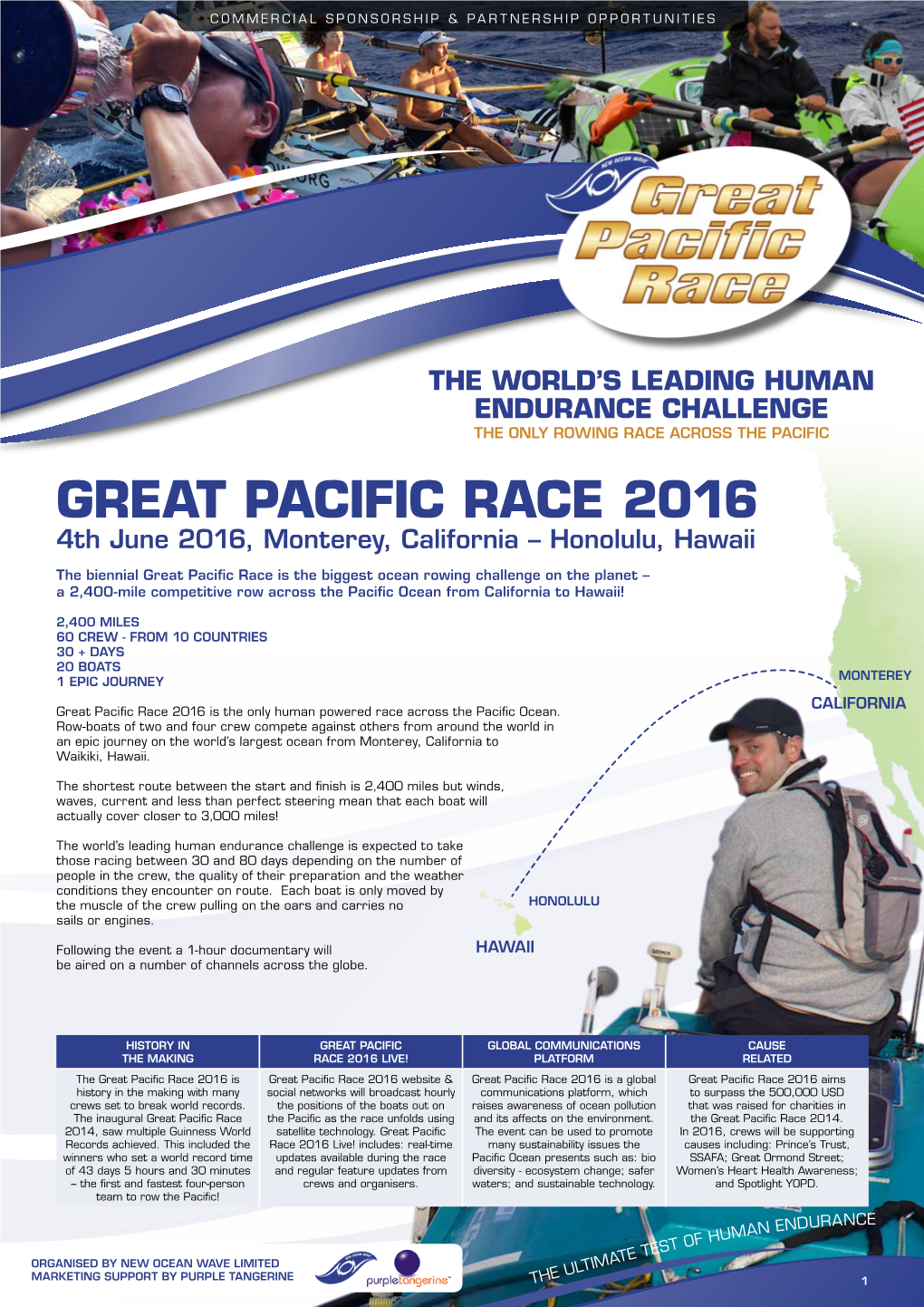 GREAT PACIFIC RACE 2016 4Th June 2016, Monterey, California – Honolulu, Hawaii