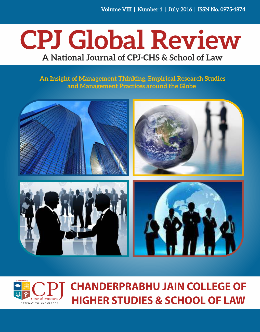 CPJ Global Review a National Journal of CPJ-CHS & School of Law