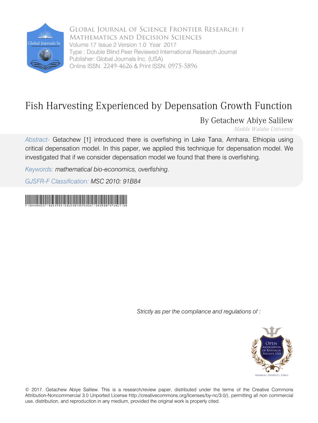 Fishharvestingexperiencedbyde