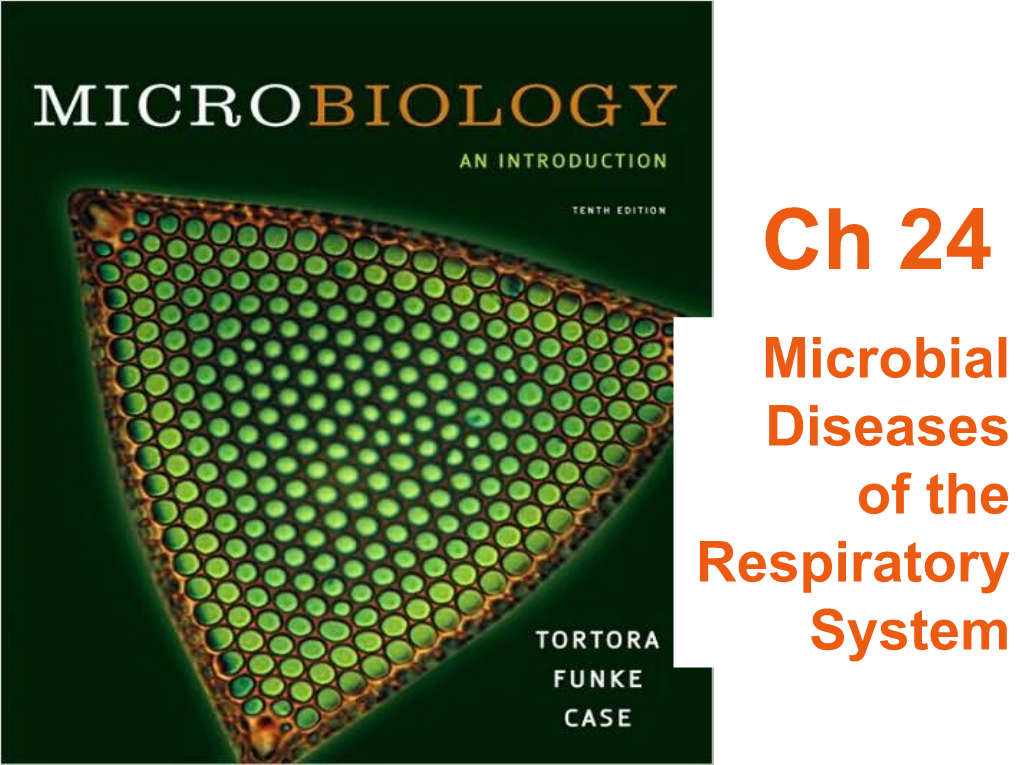Microbial Diseases of the Respiratory System LEARNING OBJECTIVES