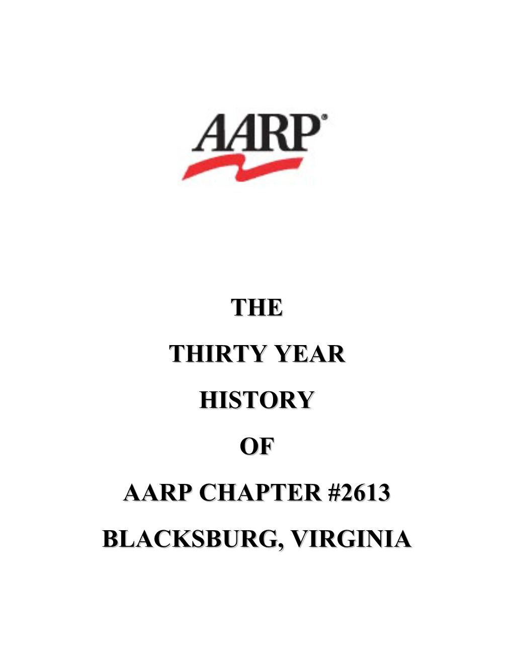 Blacksburg Chapter History