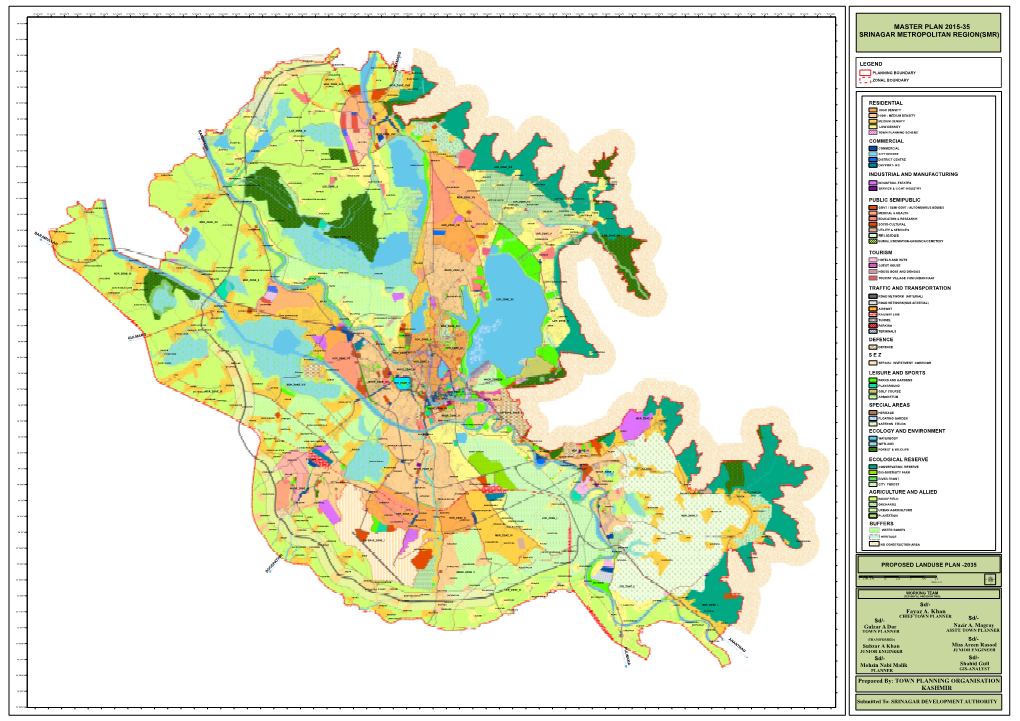 Master Plan 2015-35 Srinagar Metropolitan Region(Smr) 34°15'30"N