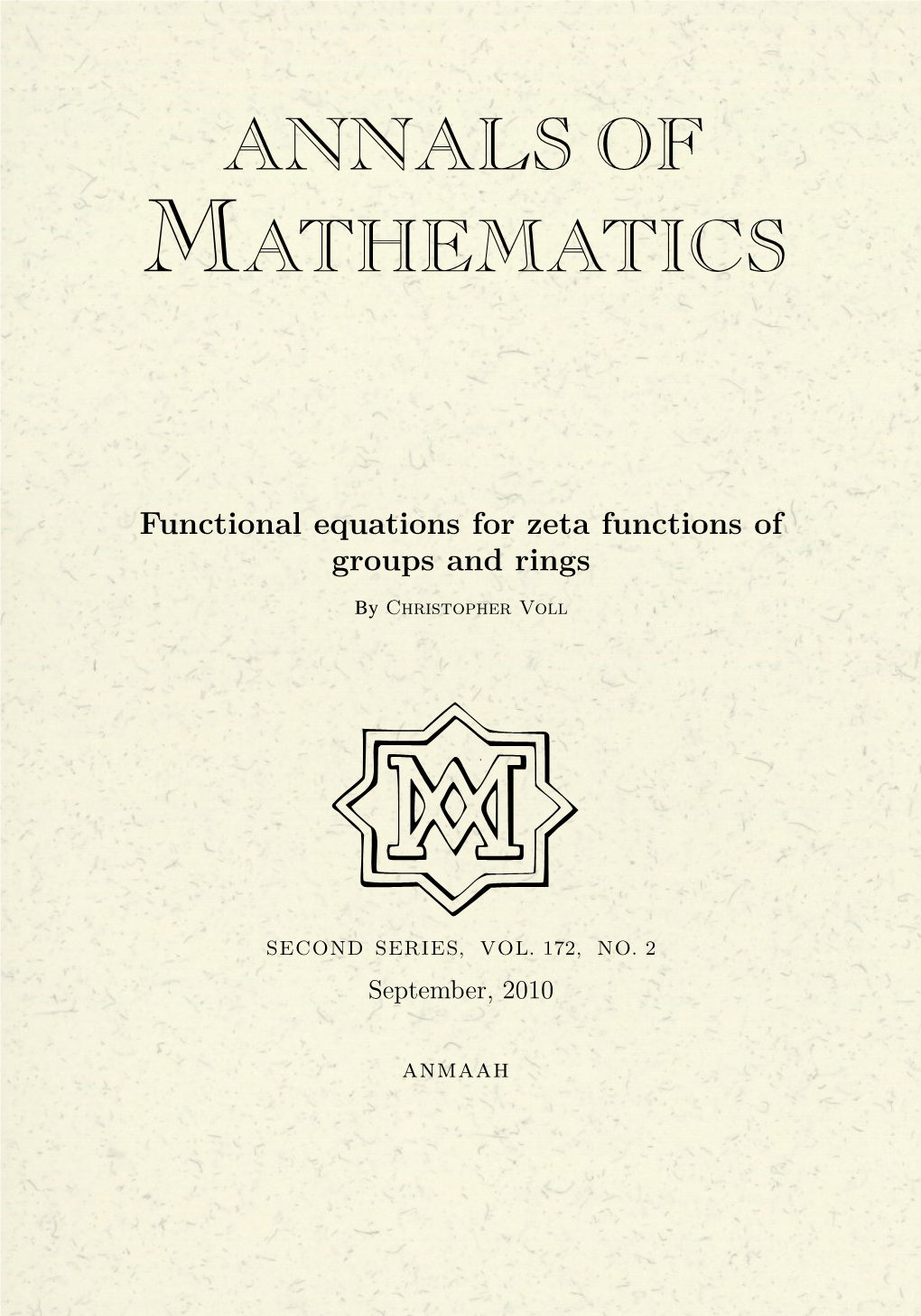 Functional Equations for Zeta Functions of Groups and Rings