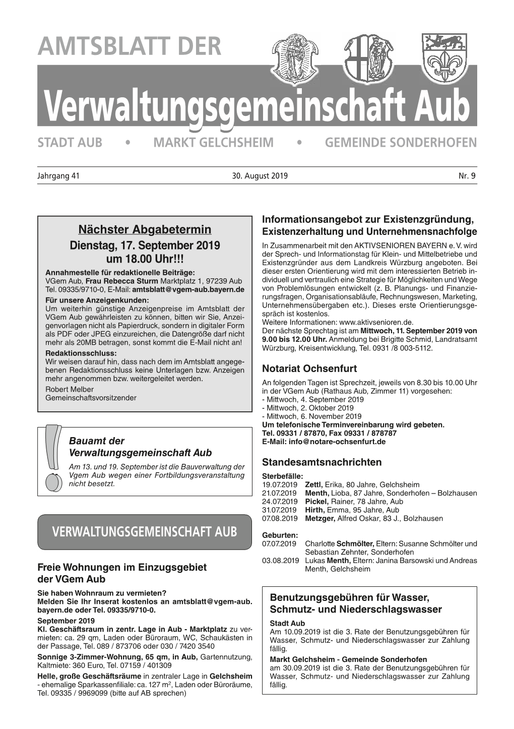 Amtsblatt September 2019