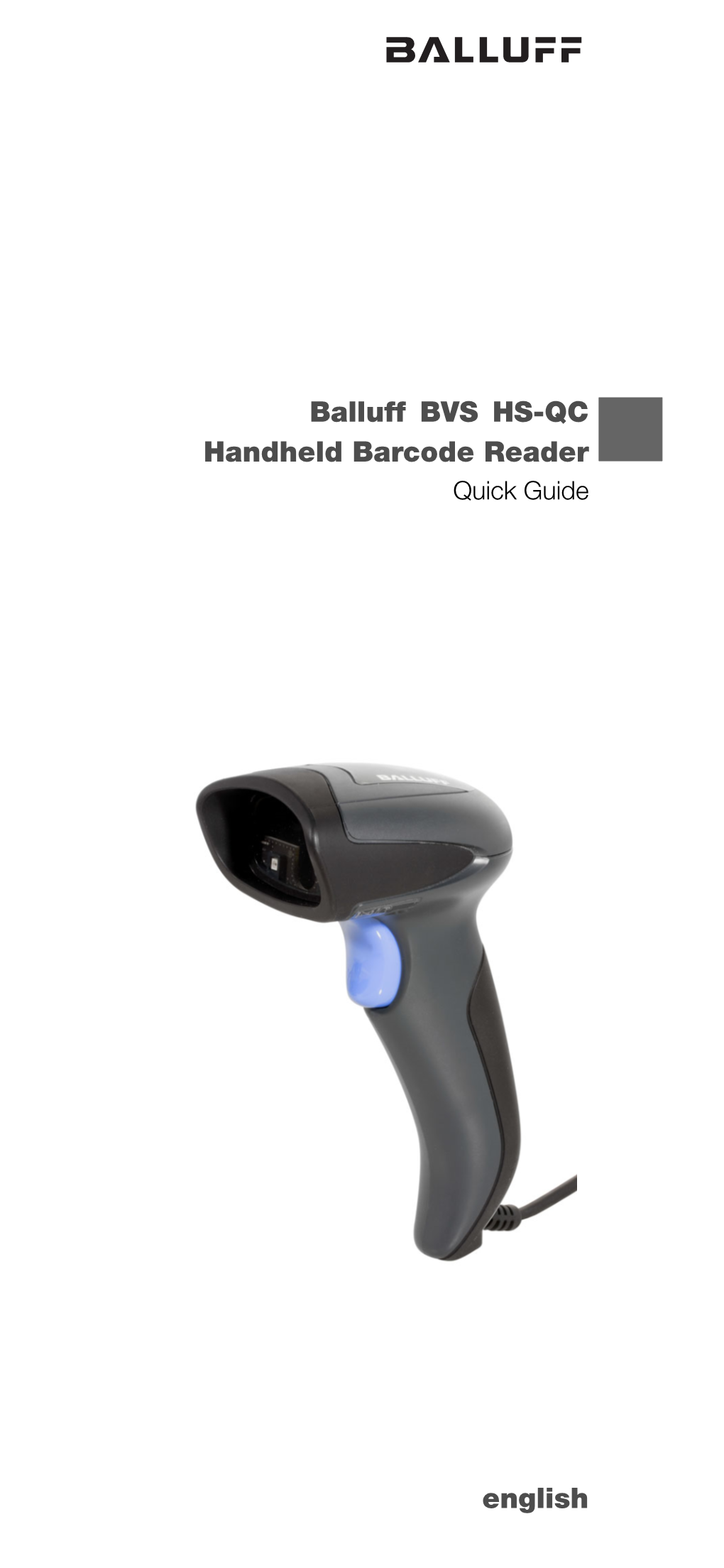 Quick Guide: Balluff BVS HS-QC Handheld Barcode Reader EN