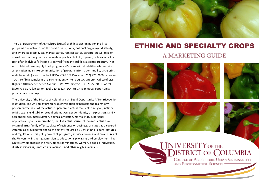 Ethnic and Specialty Crops