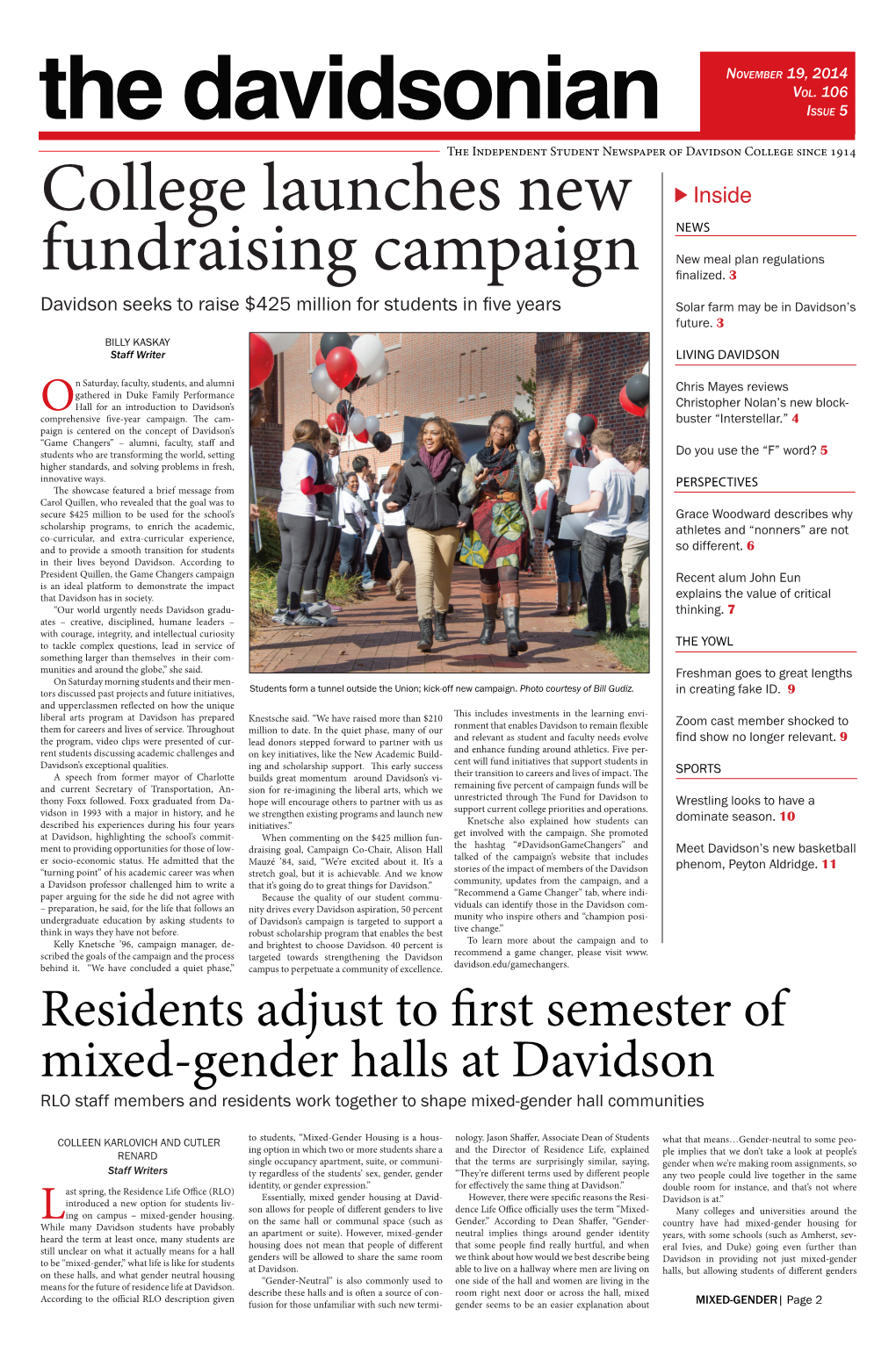 College Launches New Fundraising Campaign