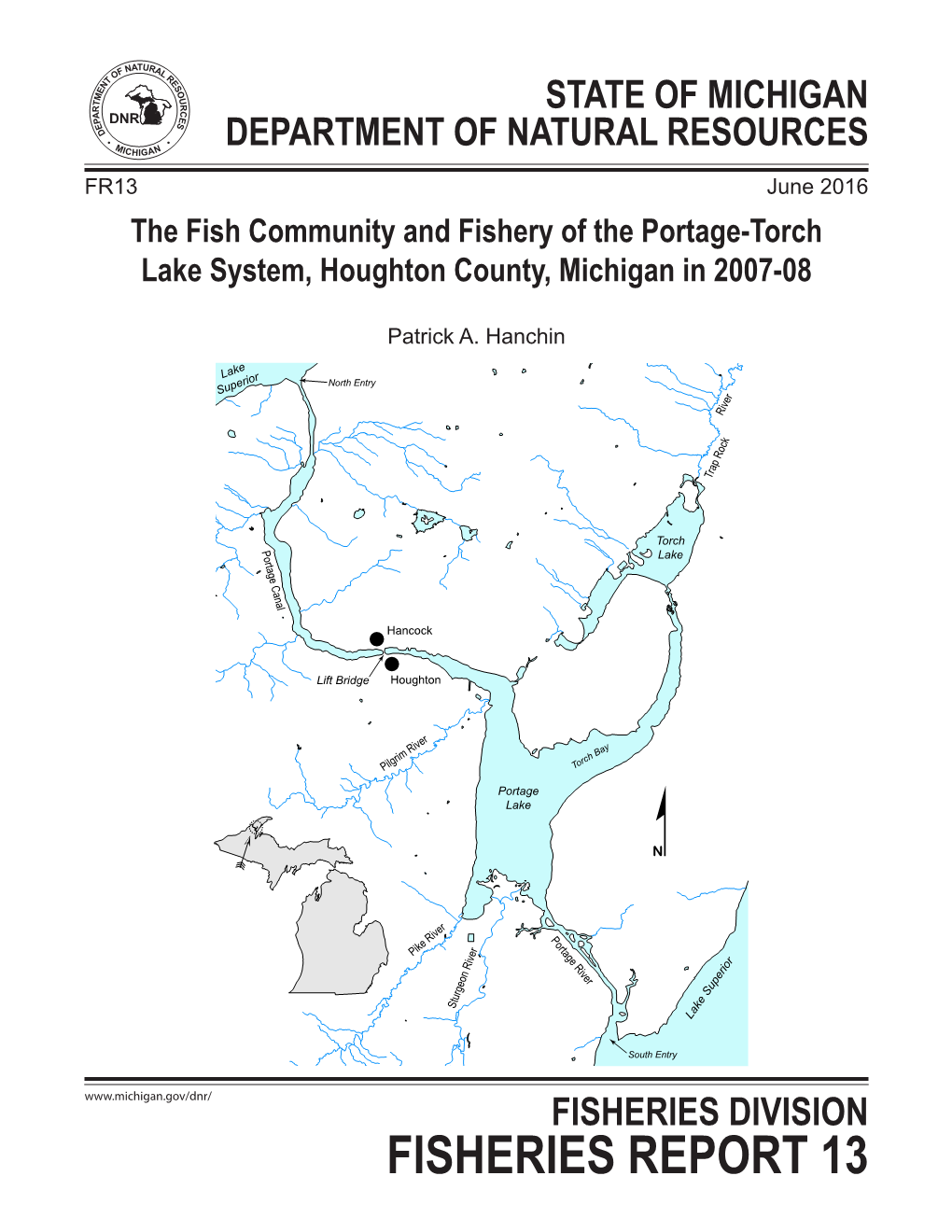 Michigan Department of Natural Resources, Fisheries Report 13, Lansing