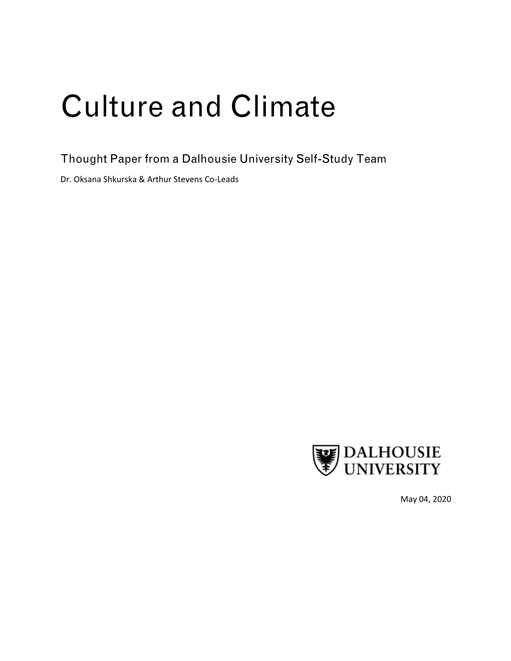 Culture and Climate