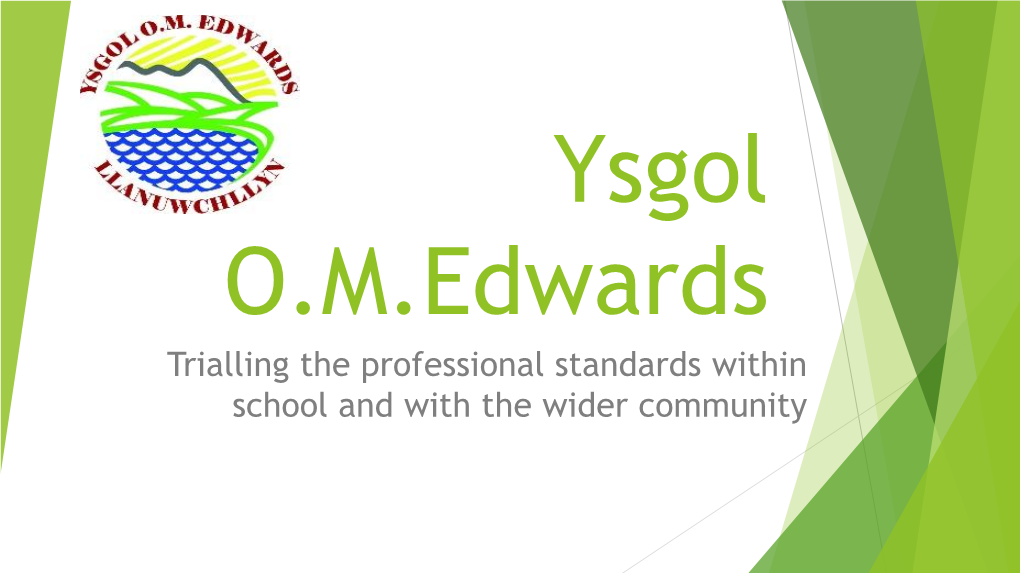 Trialling the Professional Standards Within School and with the Wider Community