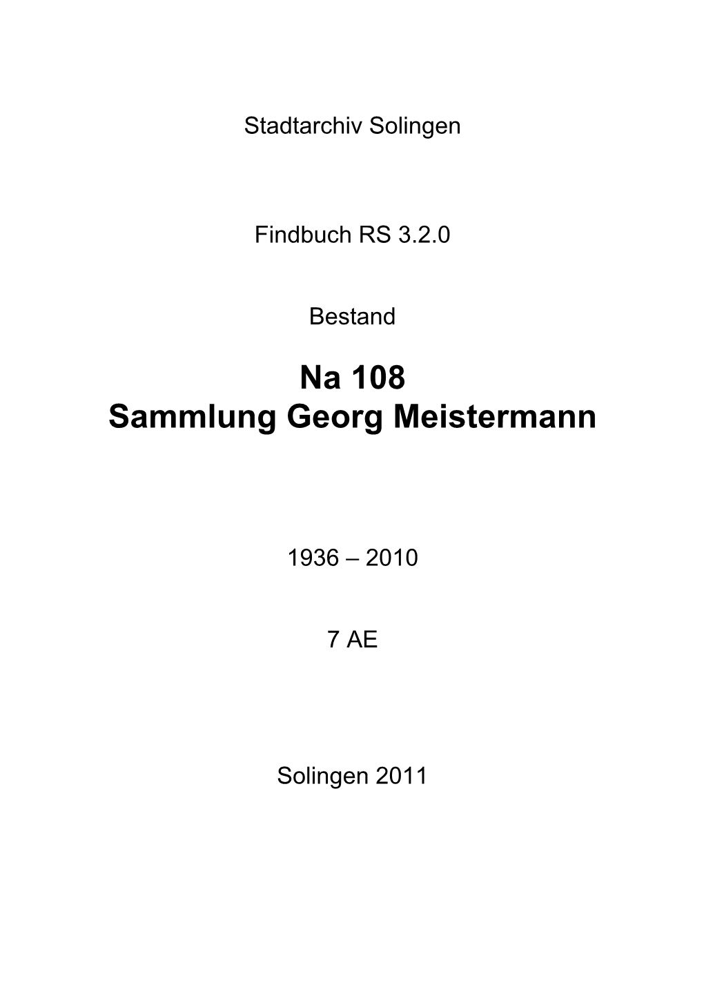 Na 108 Georg Meistermann Bilden Keinen Geschlossenen Bestand