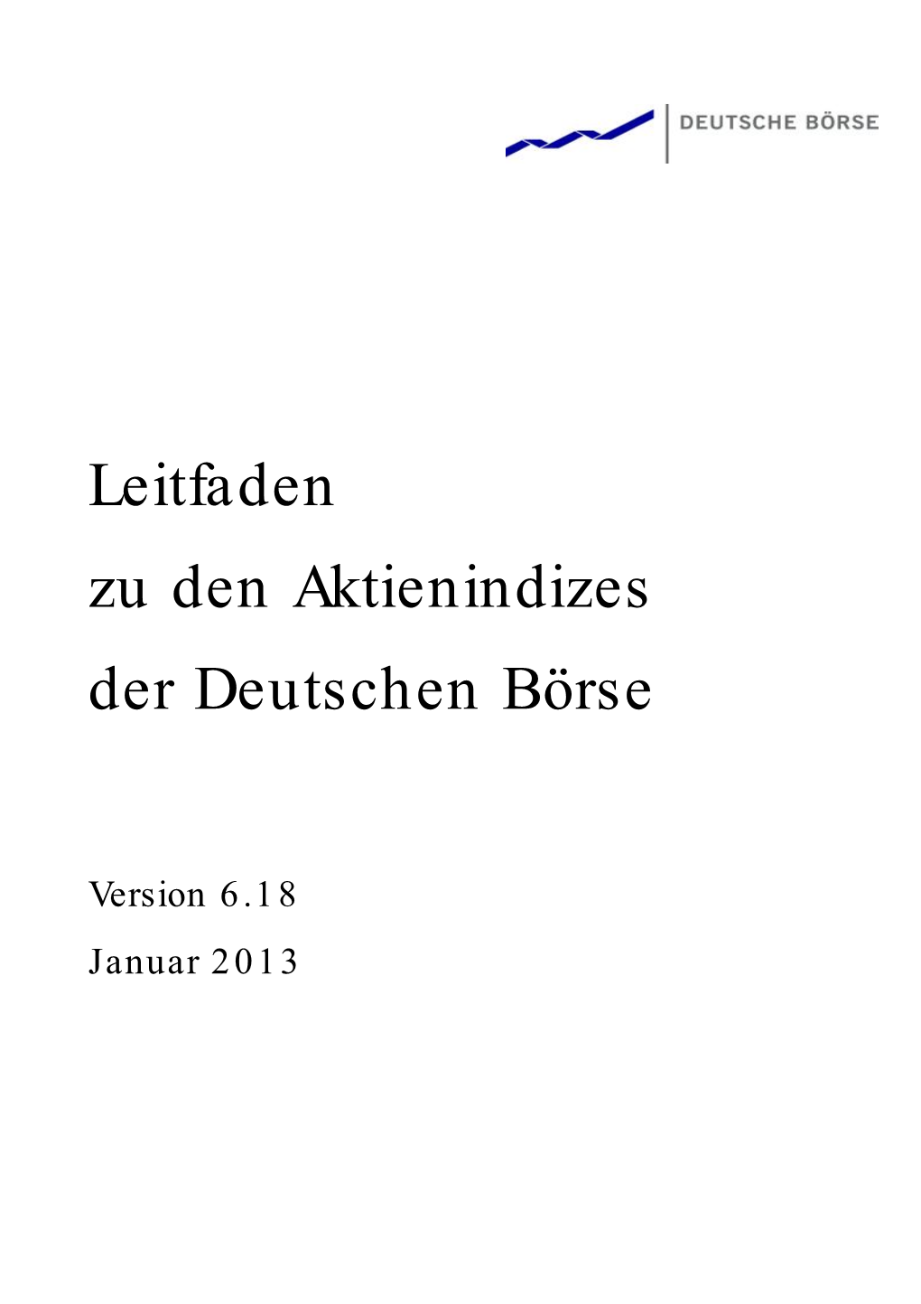 Leitfaden Zu Den Aktienindizes Der Deutschen Börse