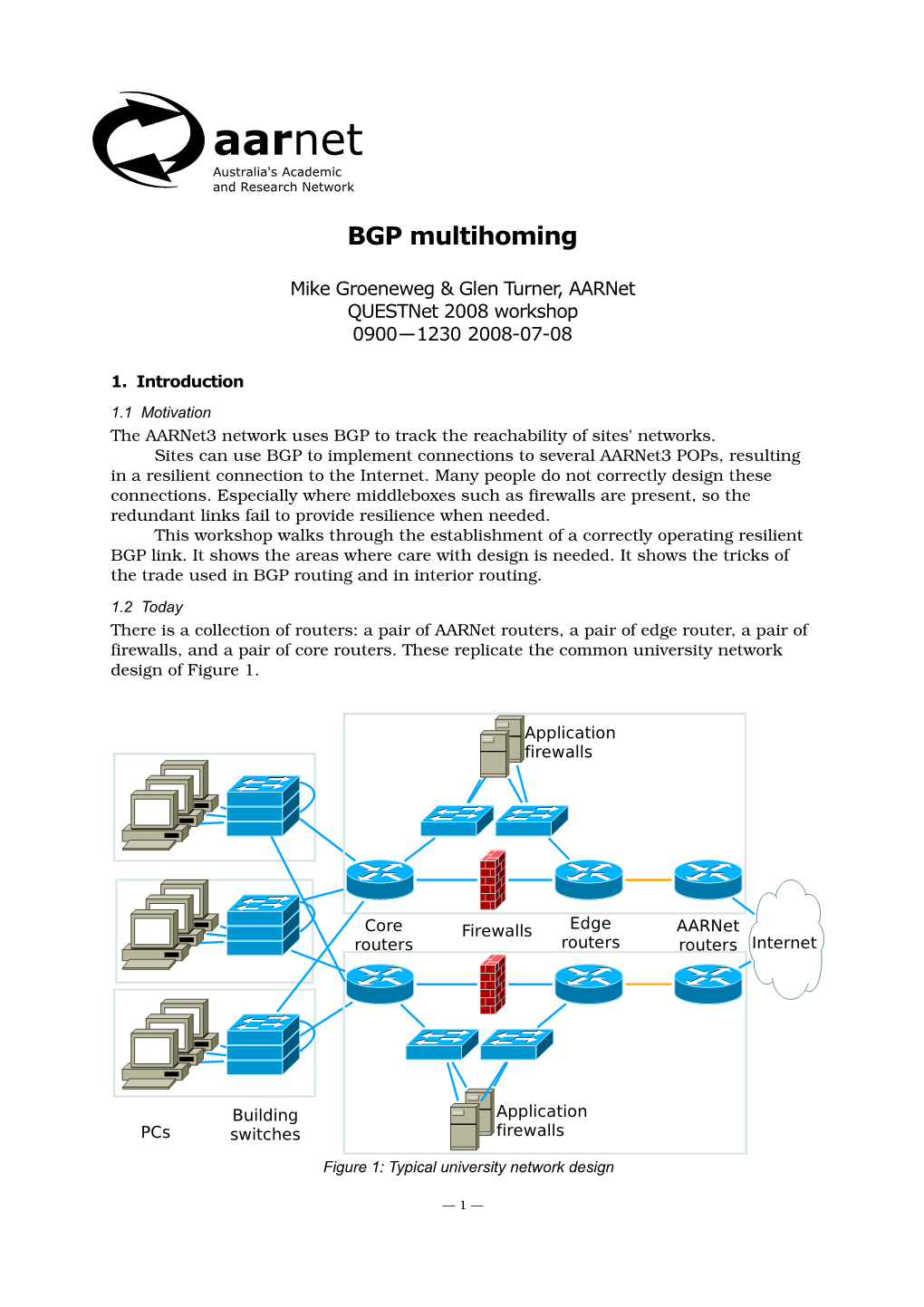 Aarnet BGP Multihoming
