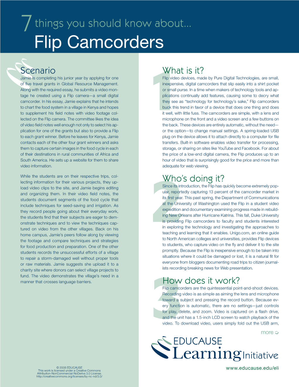 7 Things You Should Know About Flip Camcorders