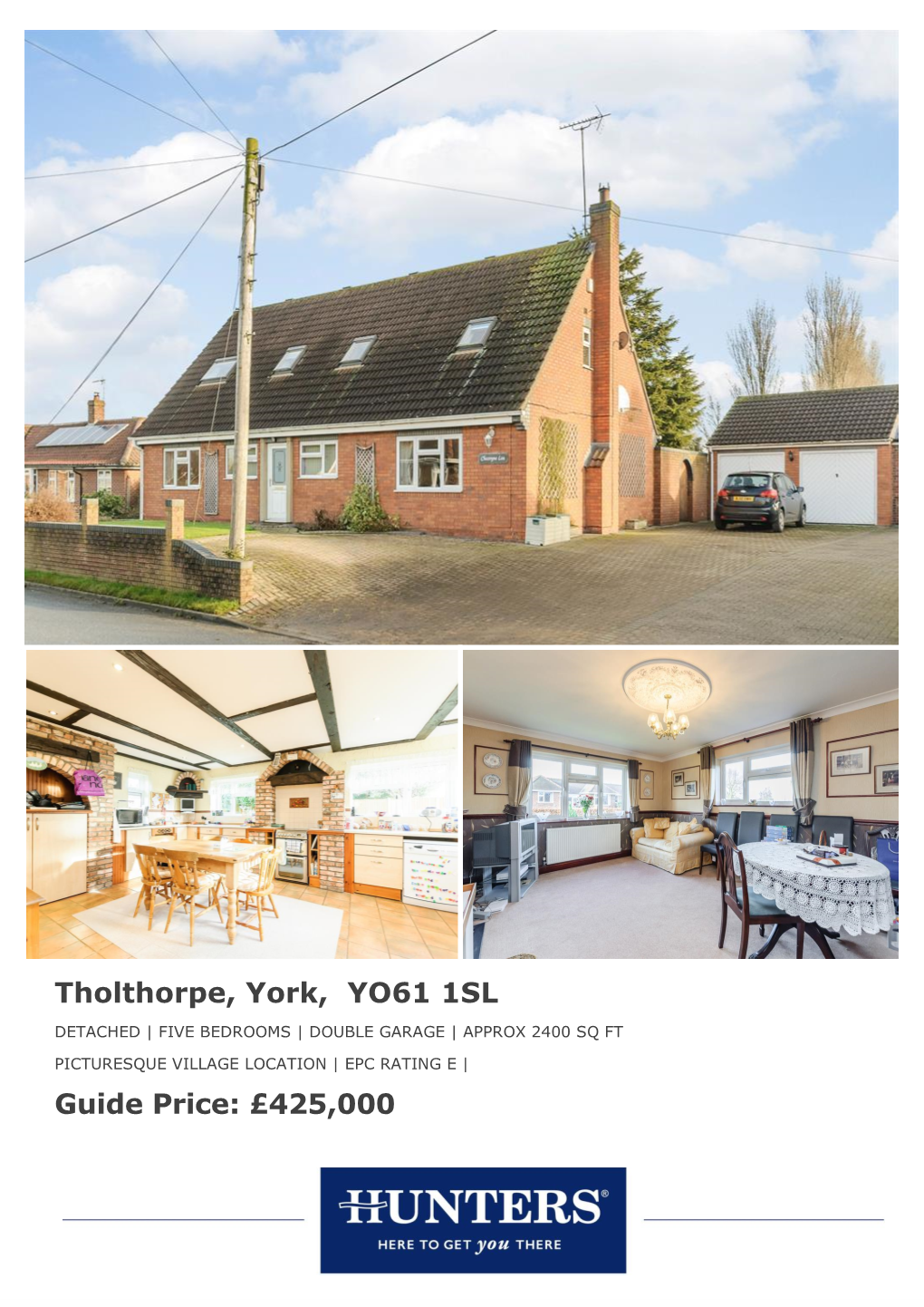 Tholthorpe, York, YO61 1SL Guide Price: £425,000