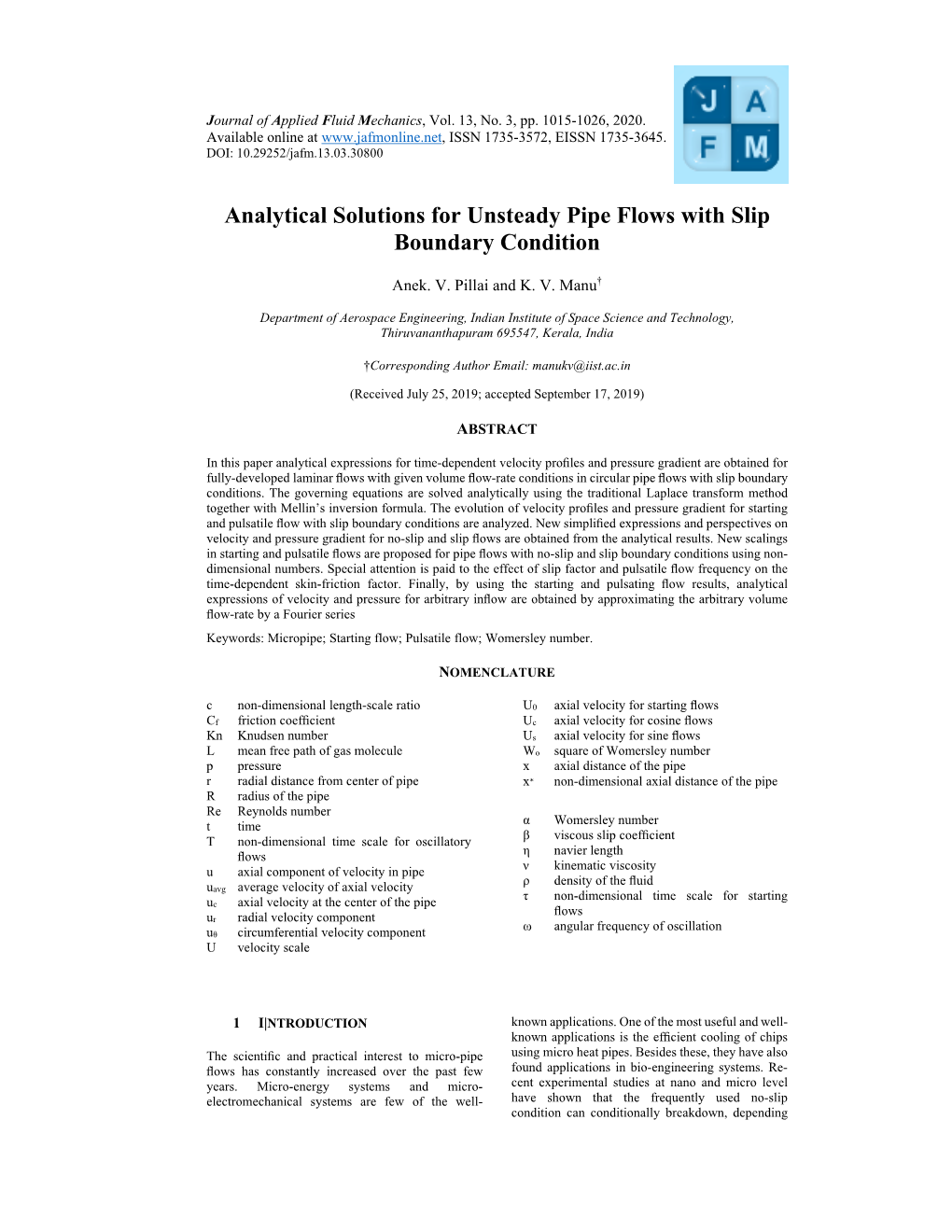 Analytical Solutions for Unsteady Pipe Flows with Slip Boundary Condition