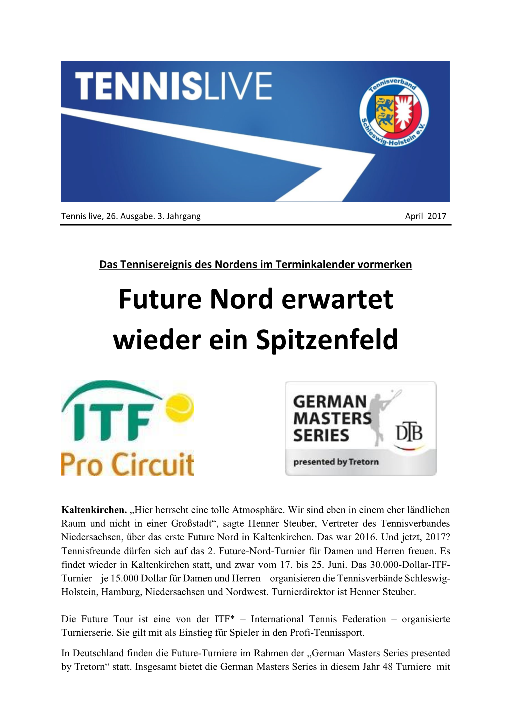 Future Nord Erwartet Wieder Ein Spitzenfeld