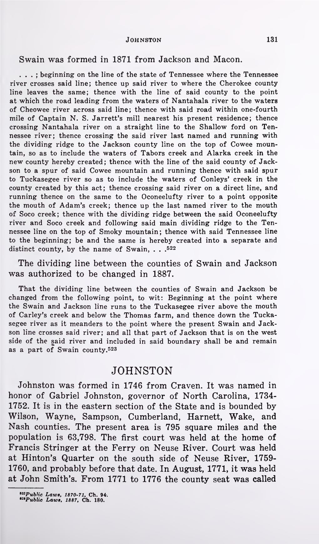 The Formation of the North Carolina Counties, 1663-1943 / by David