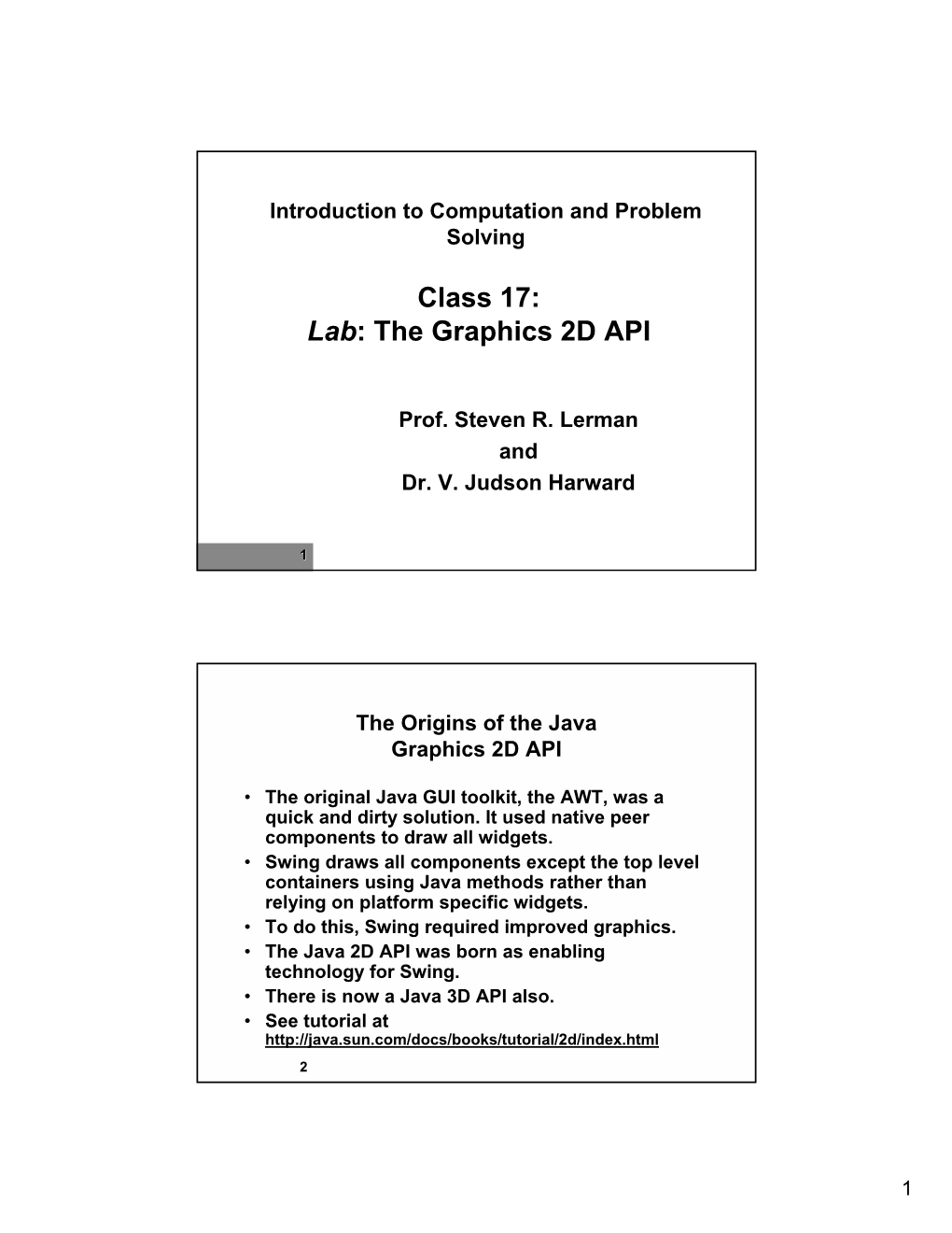 Class 17: Lab: the Graphics 2D API