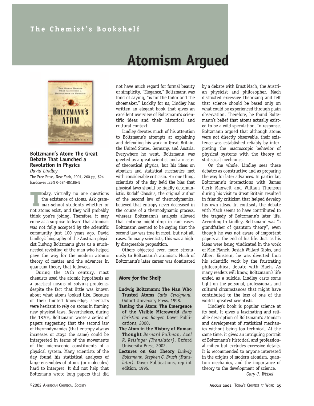 Atomism Argued
