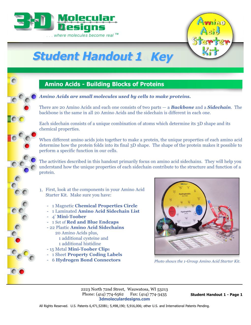 AASK Student Handout 1 Key.Qxp