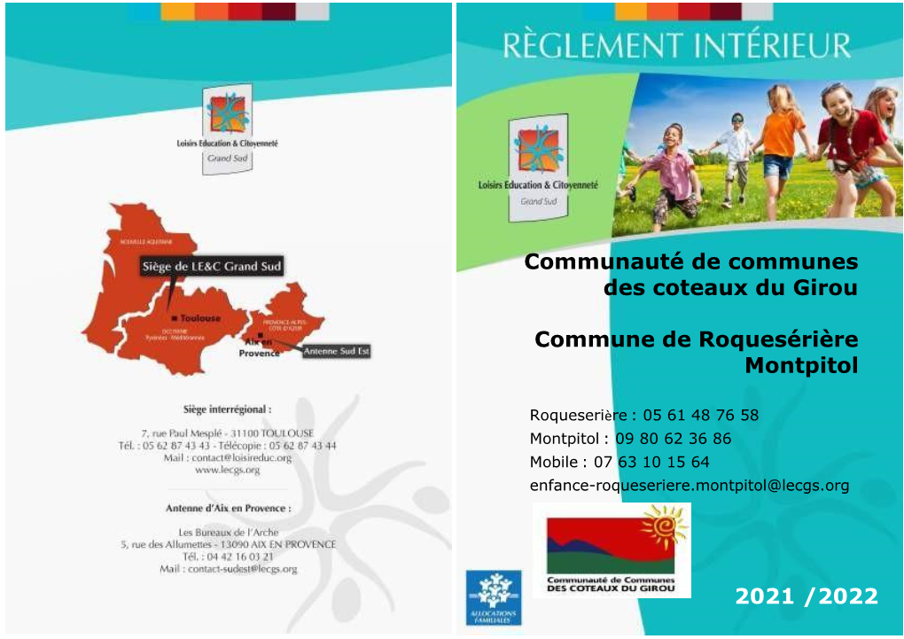 Communauté De Communes Des Coteaux Du Girou Commune De Roquesérière Montpitol 2021 /2022