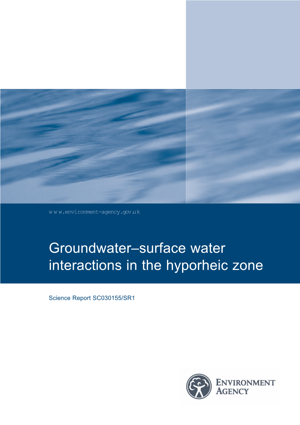 Groundwater–Surface Water Interactions in the Hyporheic Zone