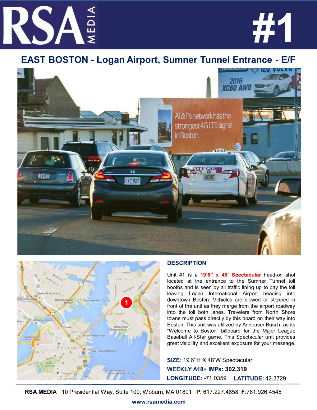 Logan Airport, Sumner Tunnel Entrance - E/F