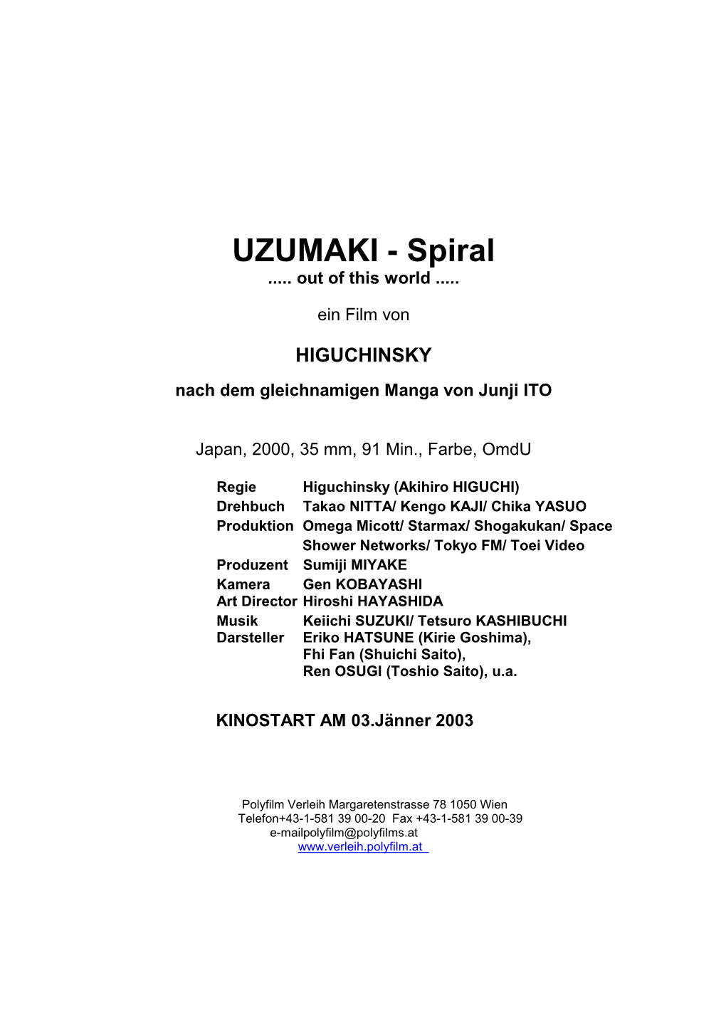 UZUMAKI - Spiral