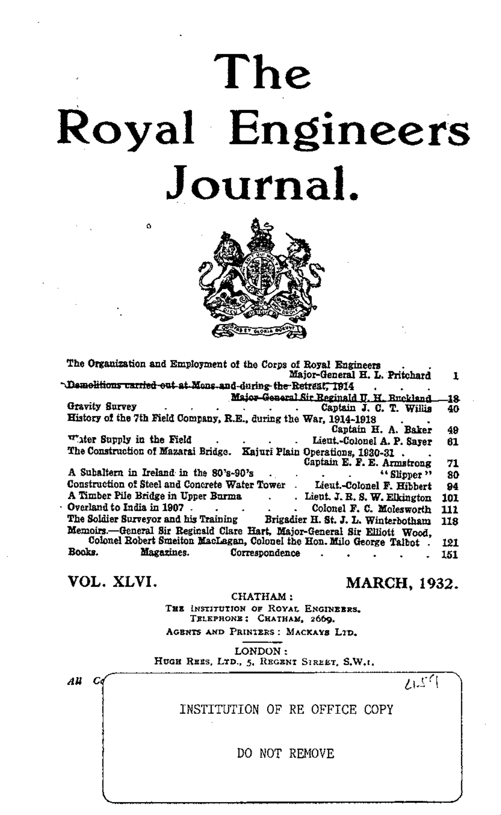 The Royal Engineers Journal