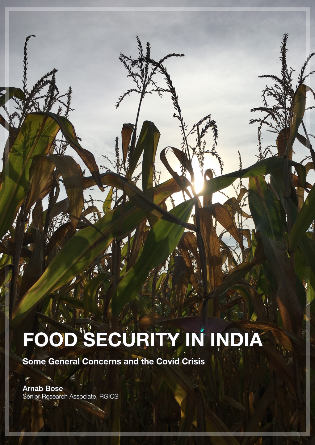 FOOD SECURITY in INDIA Some General Concerns and the Covid Crisis