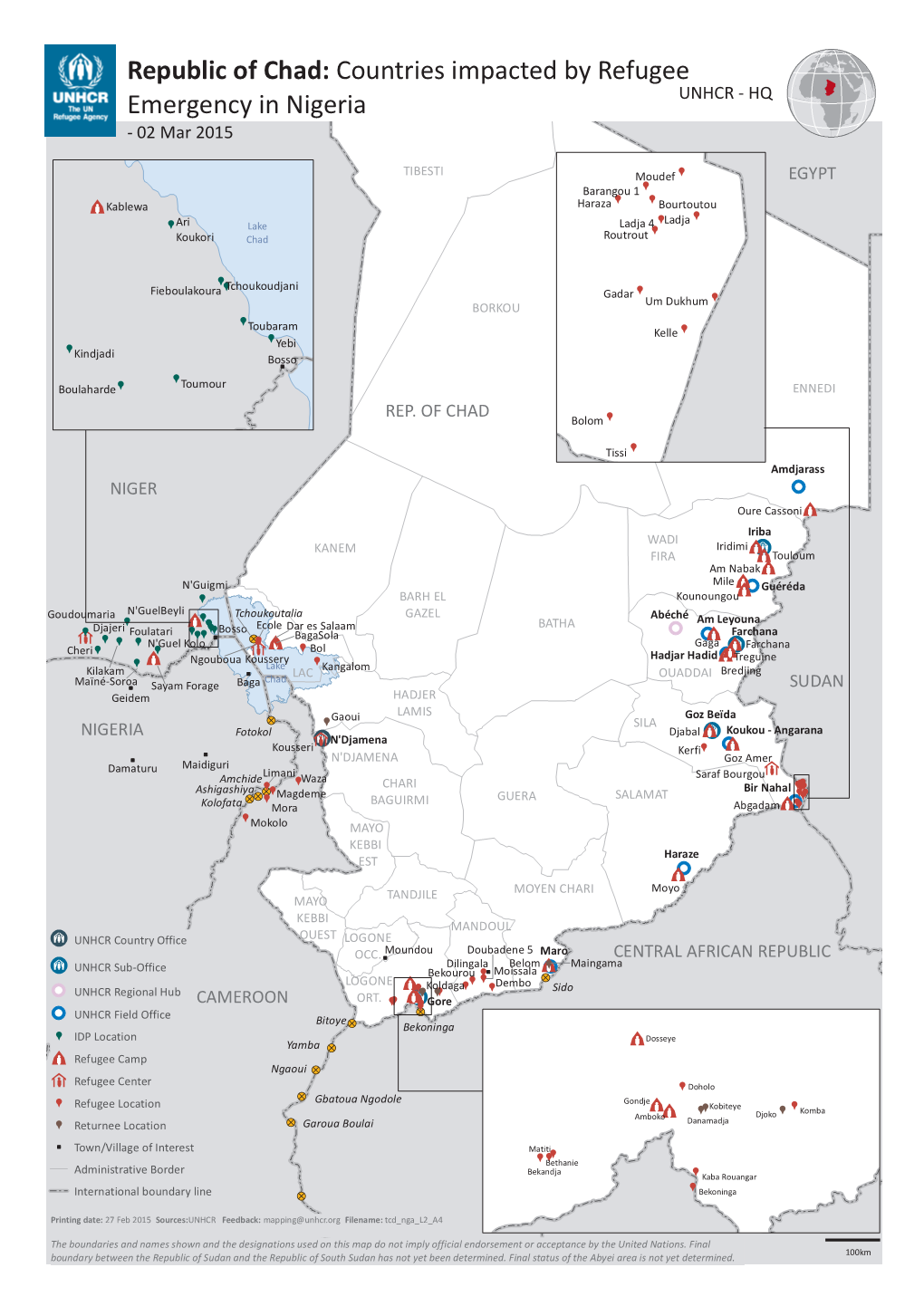 Republic of Chad: Countries Impacted by Refugee Emergency in Nigeria