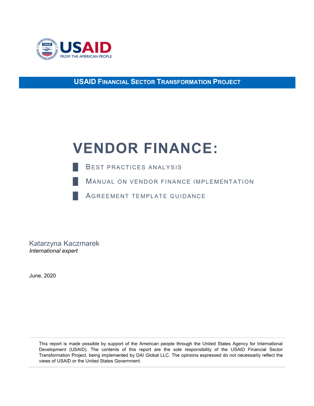 Vendor Finance