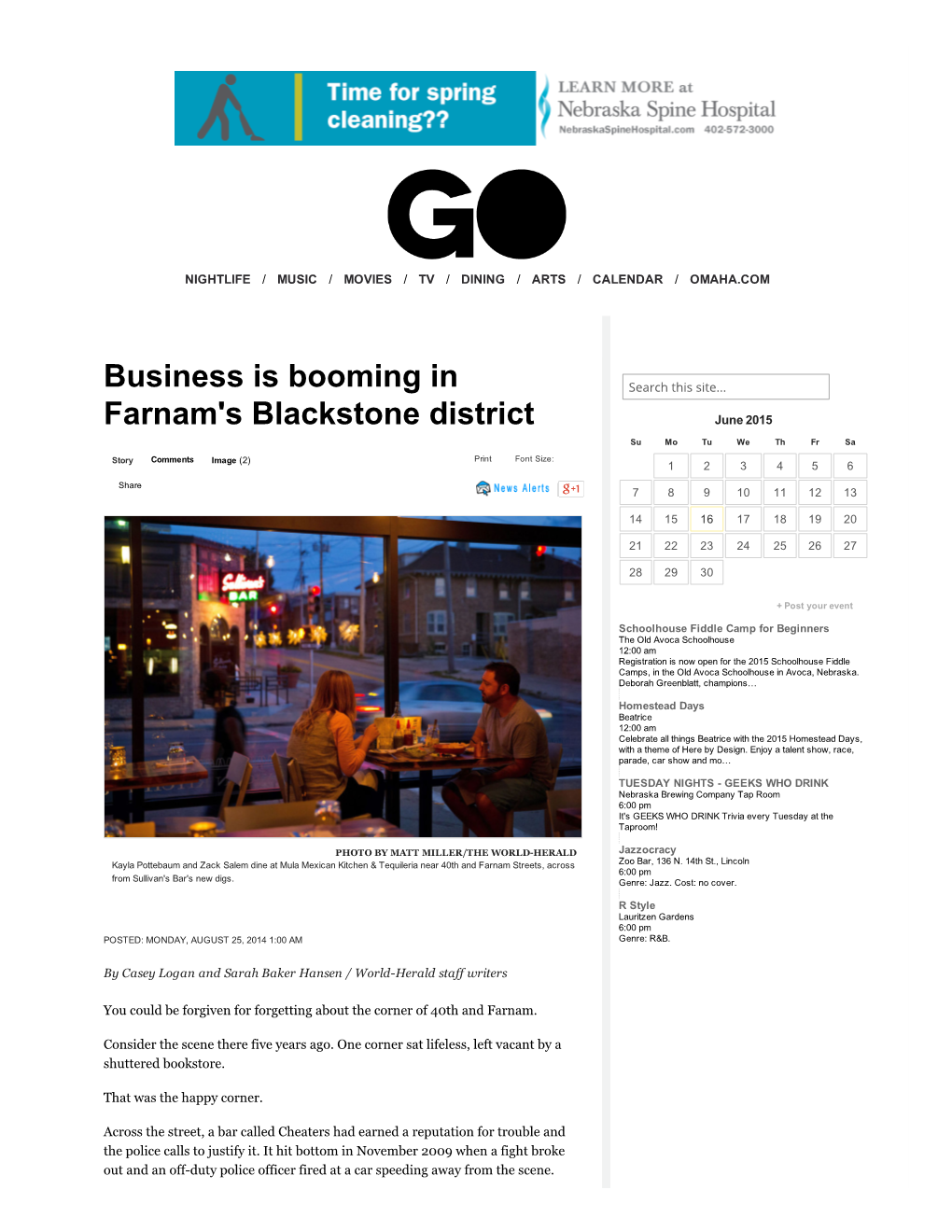 Business Is Booming in Farnam's Blackstone District ­ Omaha.Com: GO ­ Arts & Entertainment