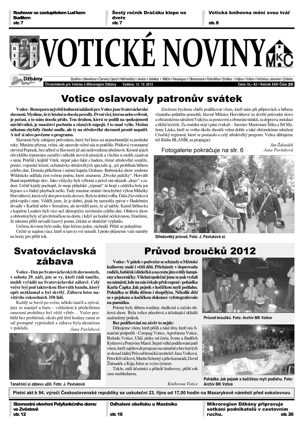 Votické Noviny Č. 20/2012