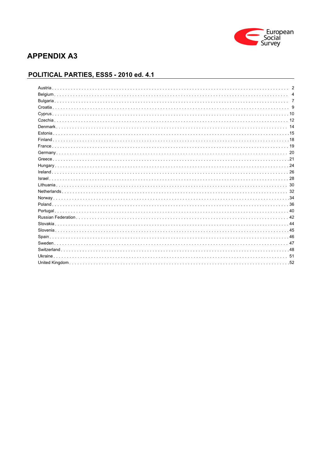 ESS5 Appendix A3 Political Parties Ed