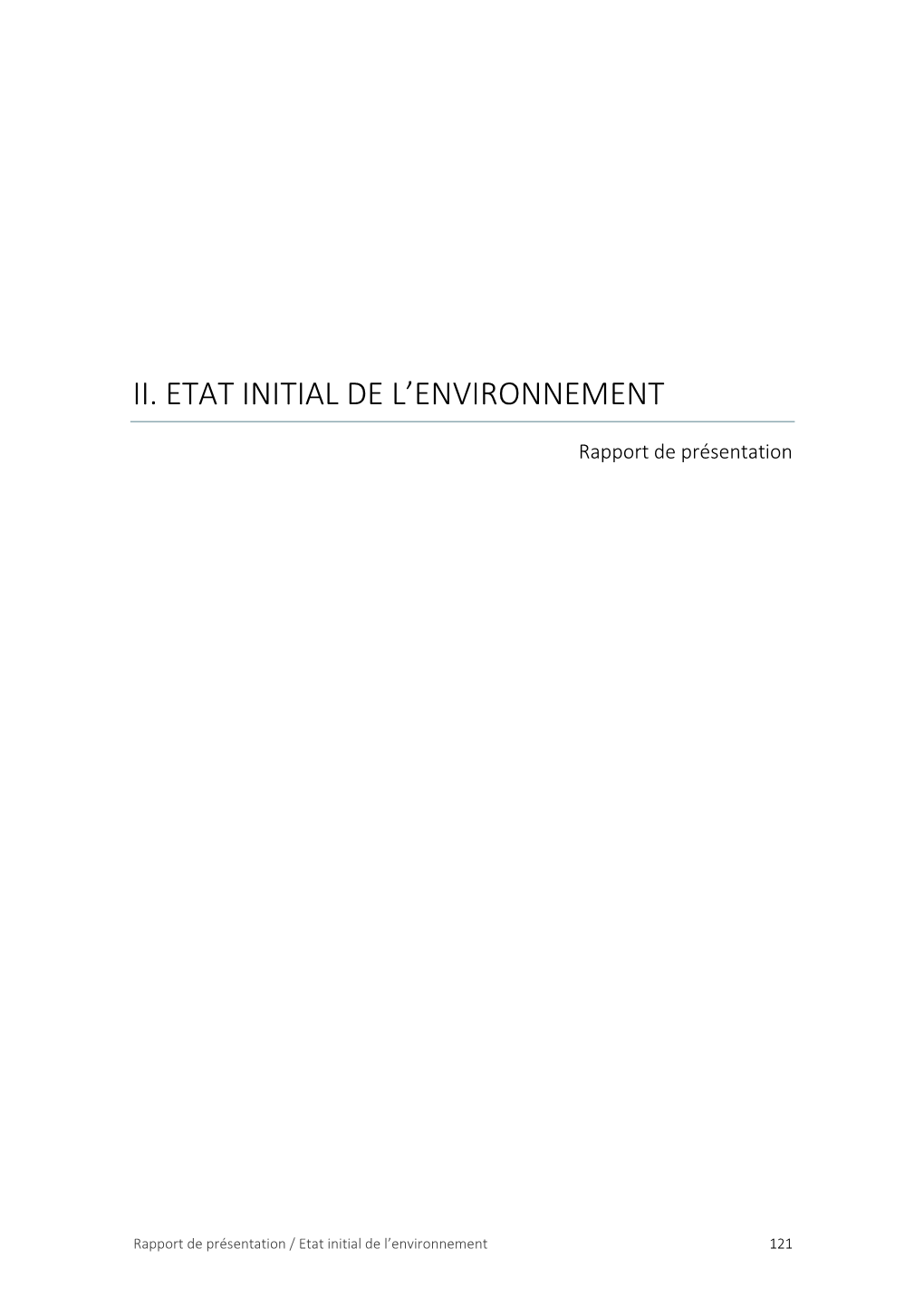 Etat Initial De L'environnement