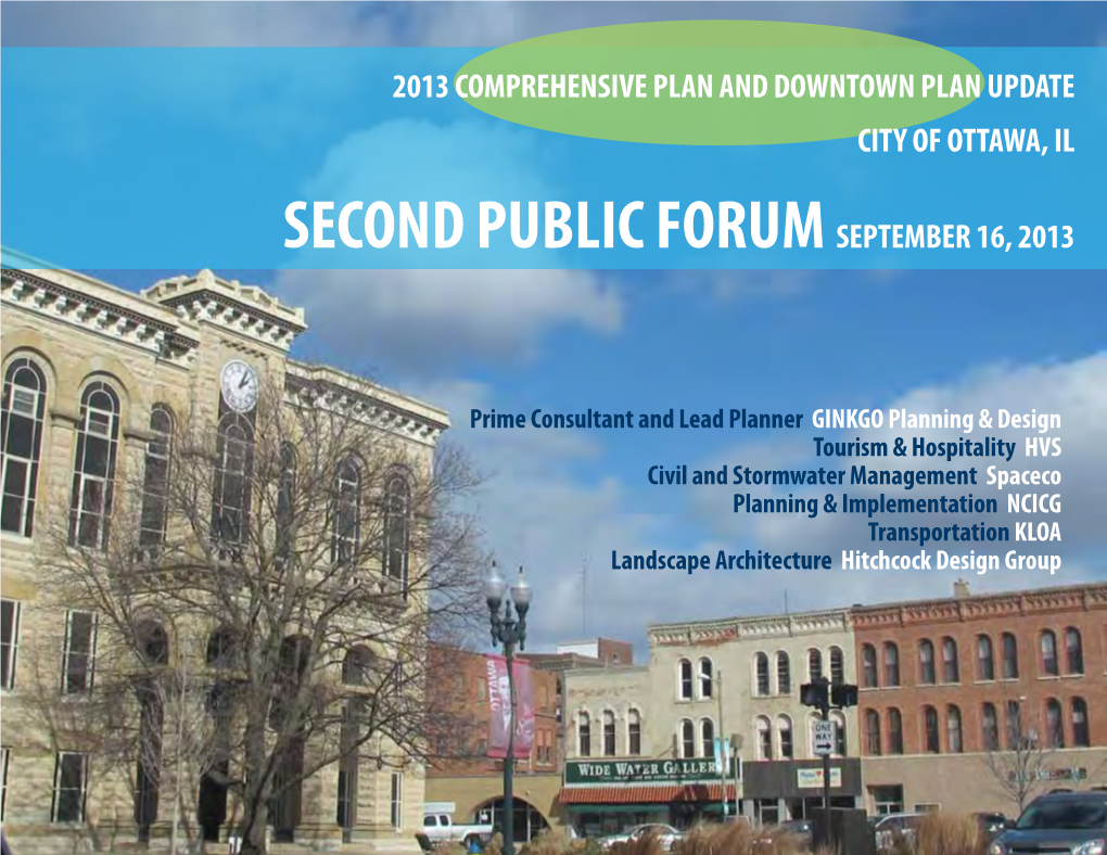 Second Public Forum September 16, 2013