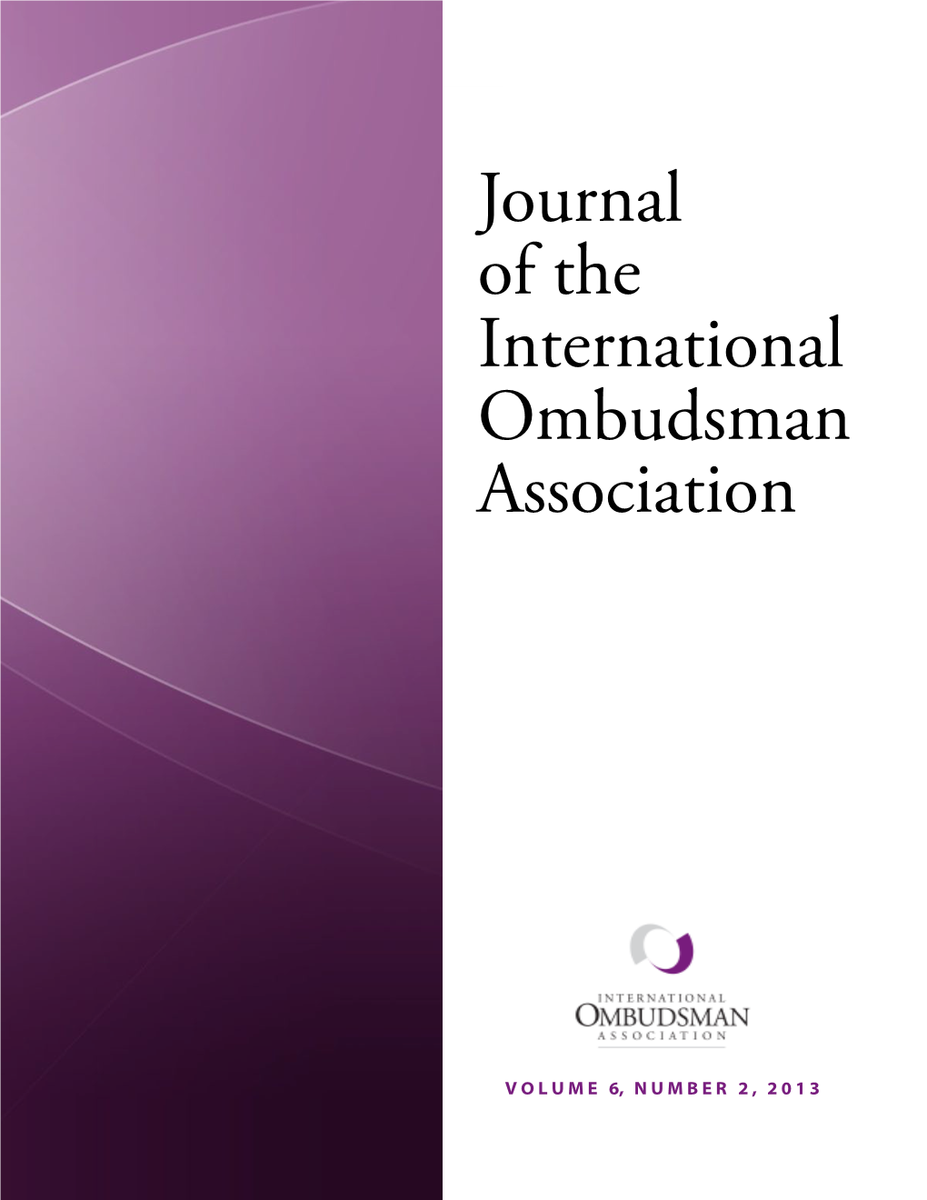 Journal of the International Ombudsman Association