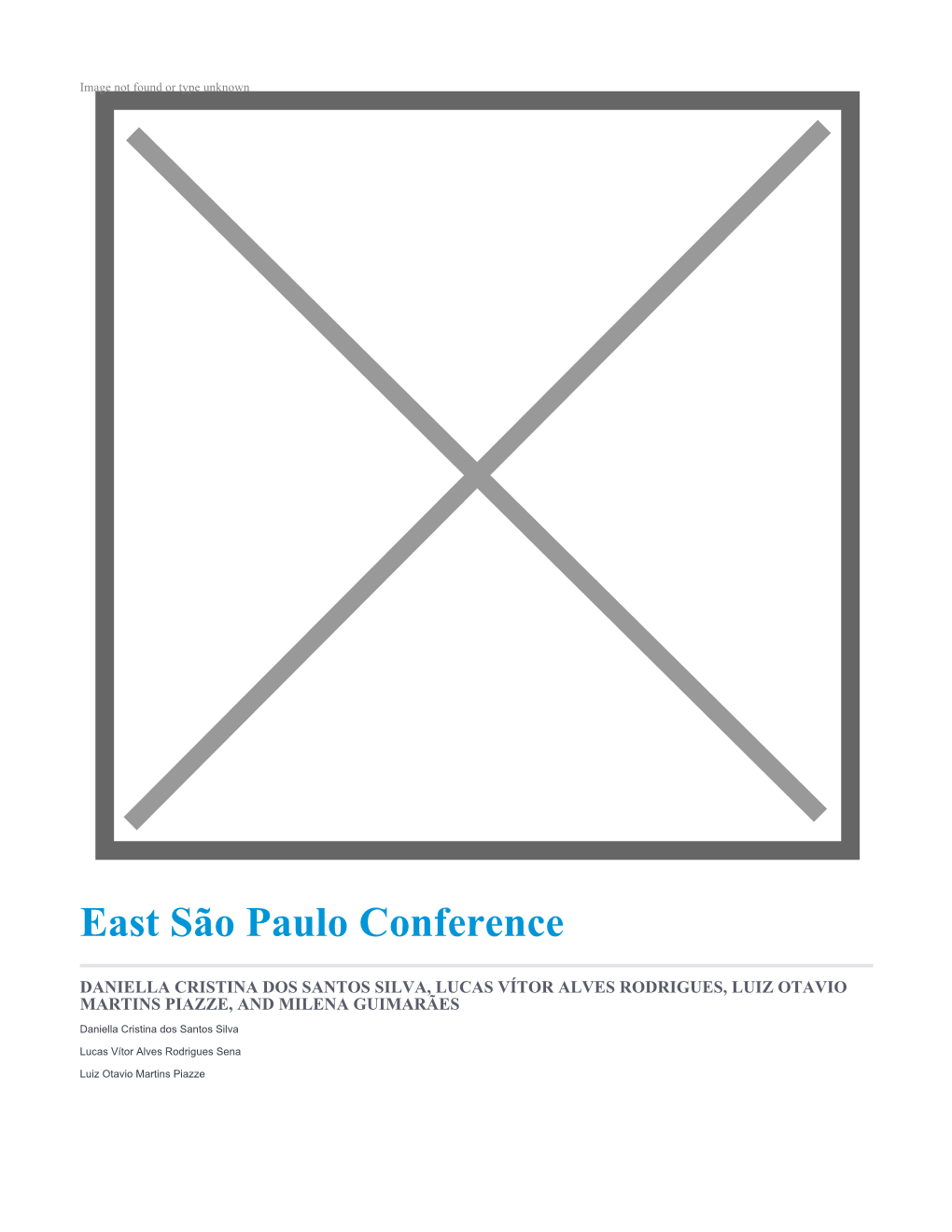 East São Paulo Conference