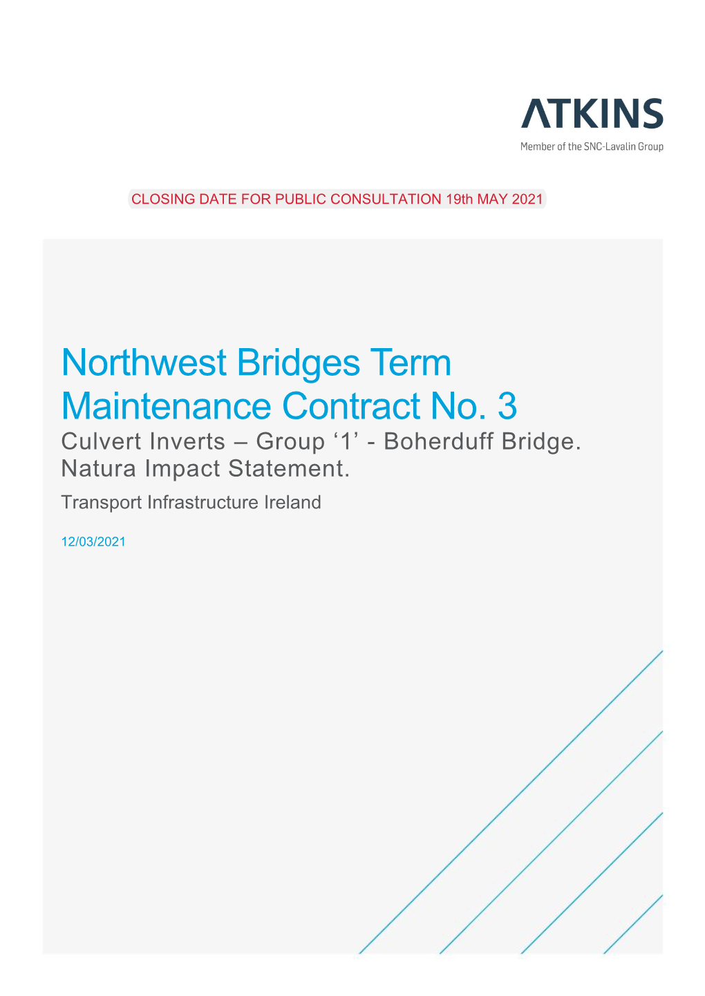 Northwest Bridges Term Maintenance Contract No