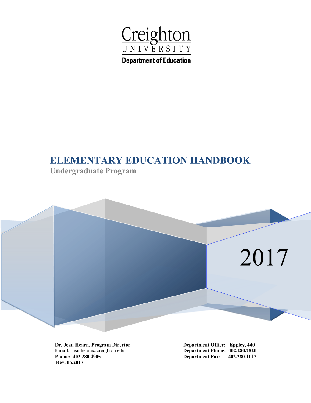 ELEMENTARY EDUCATION HANDBOOK Undergraduate Program