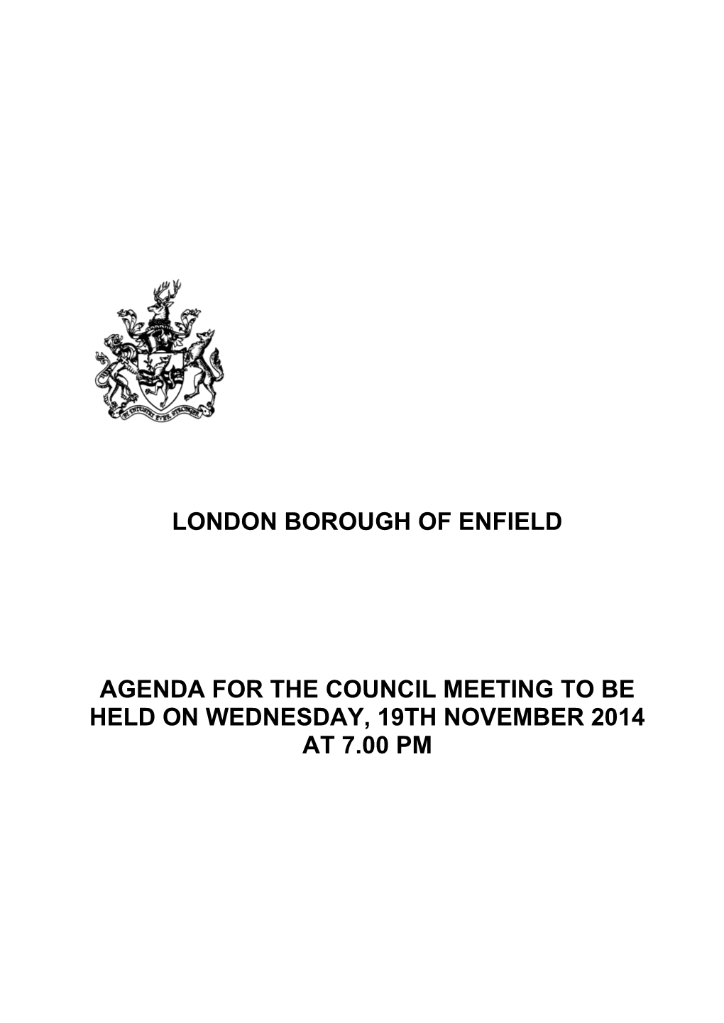 (Public Pack)Agenda Document for Council, 19/11/2014 19:00