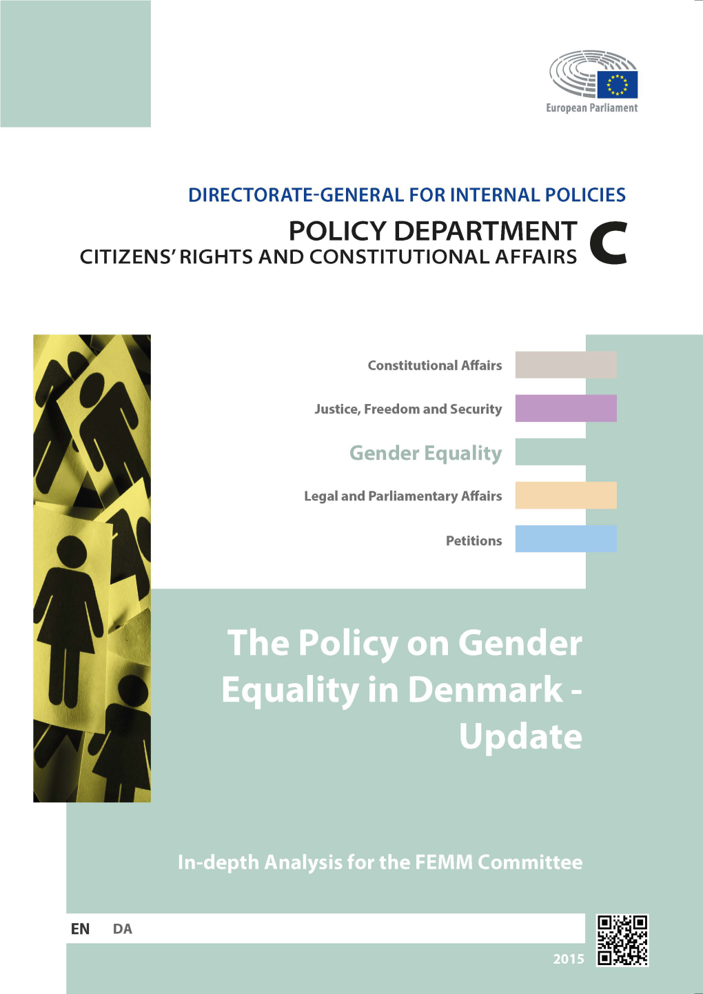 The Policy on Gender Equality in Denmark - Update