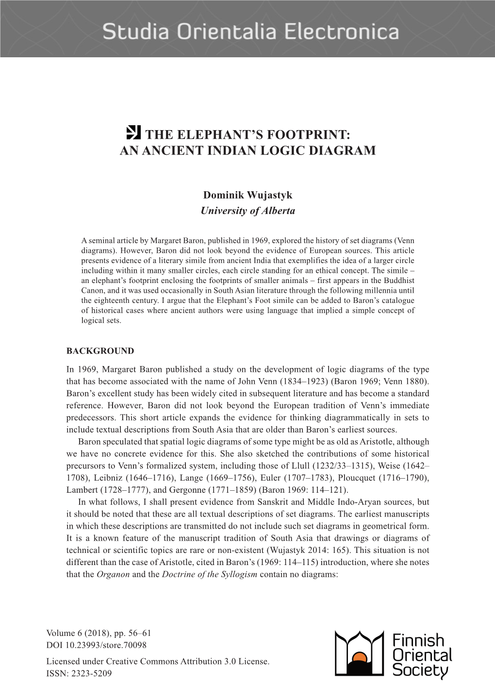 The Elephant's Footprint: an Ancient Indian Logic Diagram