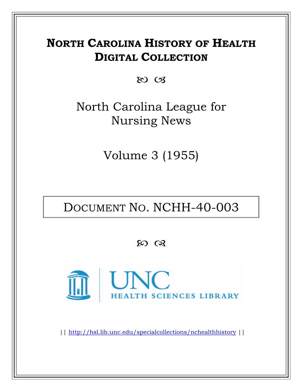 Document No. Nchh-40-003   